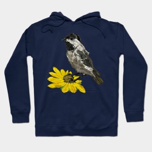 Summertime Chickadee On A Sunflower Hoodie